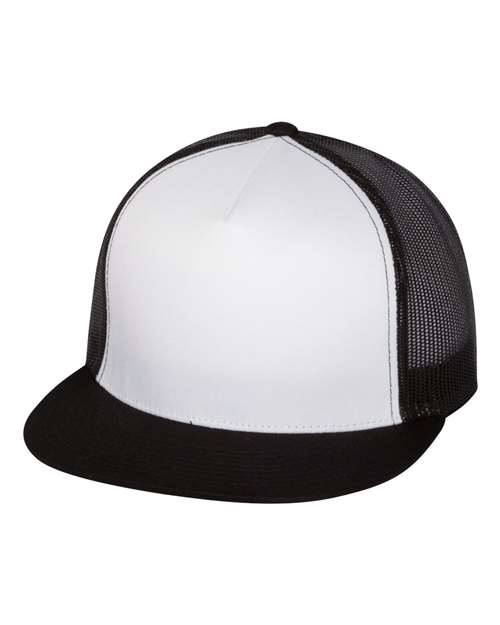 Hats - 5 Panel Classic Trucker Snapback (Mesh Back)