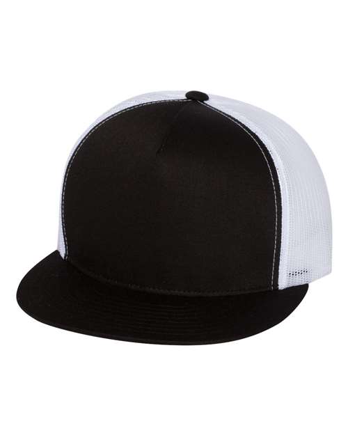 Hats - 5 Panel Classic Trucker Snapback (Mesh Back)