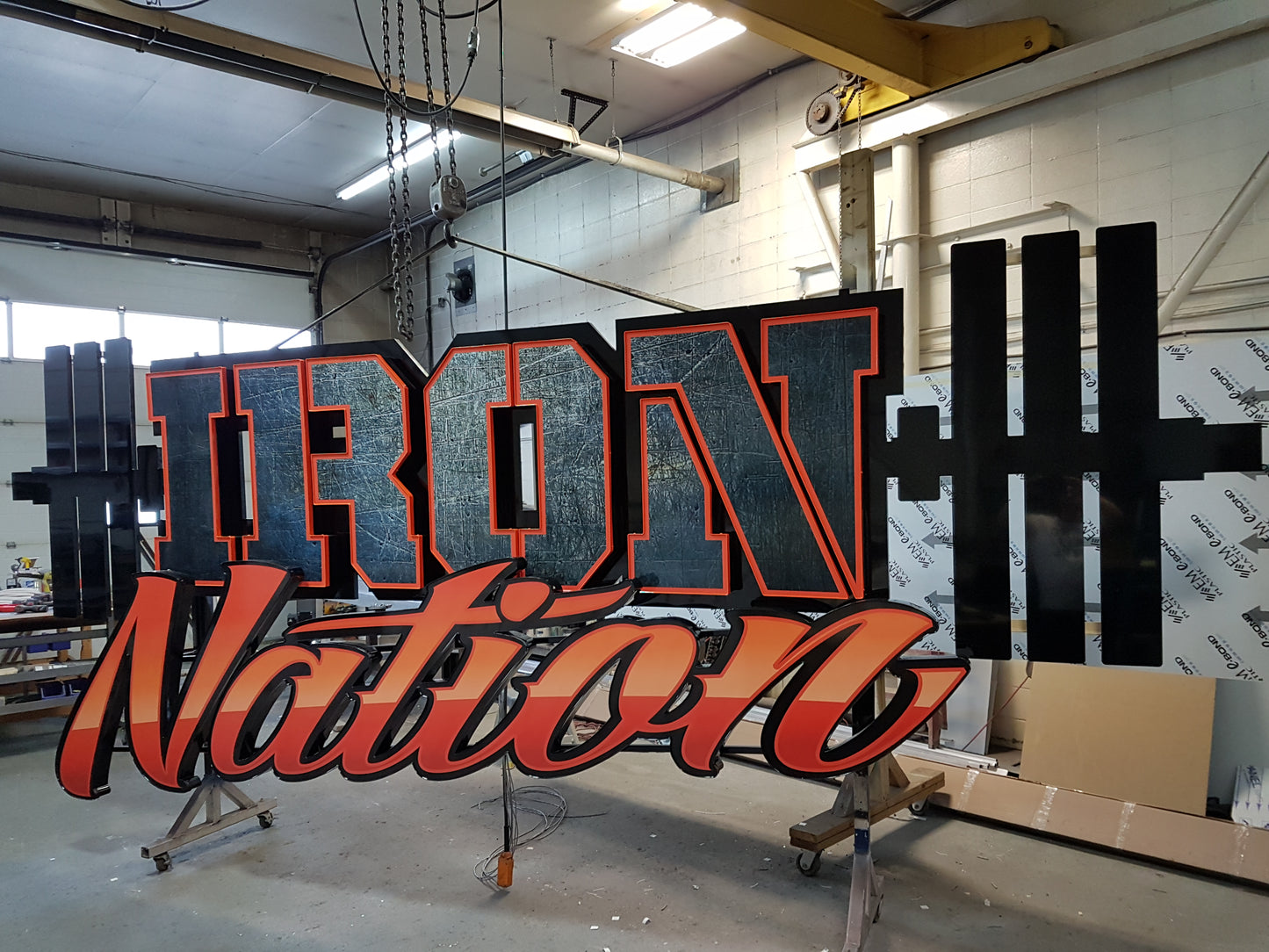 Lit Channel Letters on Raceway - Exterior Signage