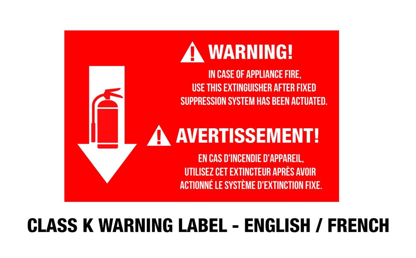 Fire Extinguisher Labels