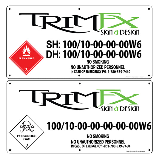 Aluminum Lease Signs - 12"x24"