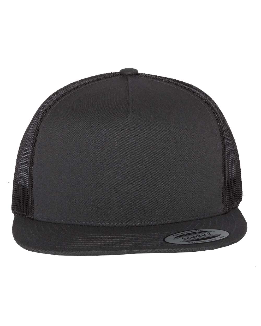 Hats - Flat Brim - 5 Panel Classic Trucker Snapback (Mesh Back)