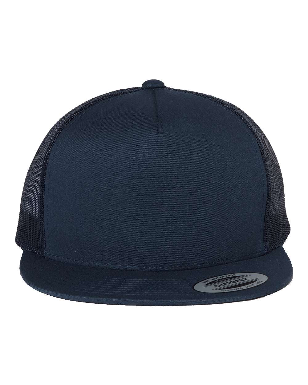 Hats - Flat Brim - 5 Panel Classic Trucker Snapback (Mesh Back)