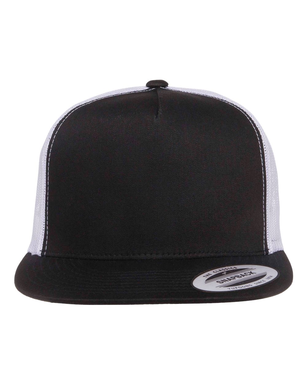 Hats - Flat Brim - 5 Panel Classic Trucker Snapback (Mesh Back)