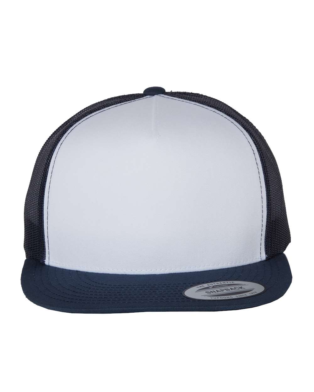 Hats - Flat Brim - 5 Panel Classic Trucker Snapback (Mesh Back)