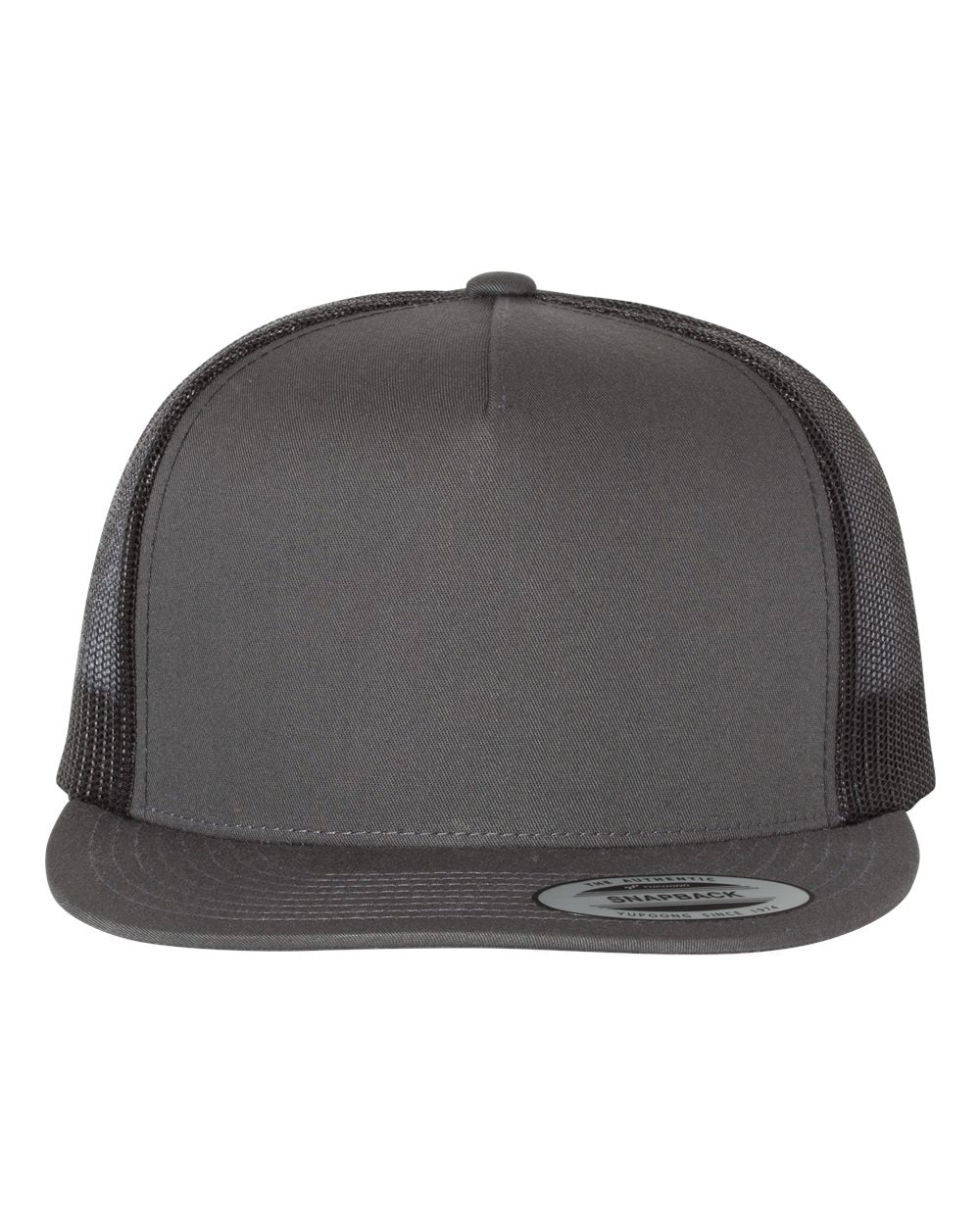 Hats - Flat Brim - 5 Panel Classic Trucker Snapback (Mesh Back)